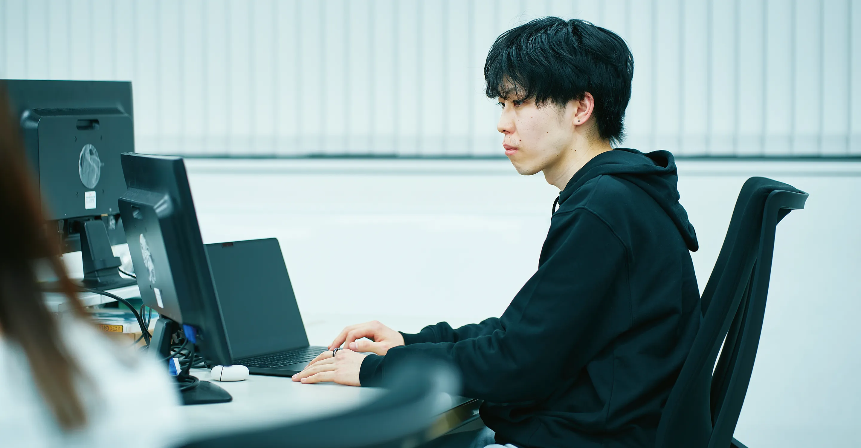 開発を行う様子